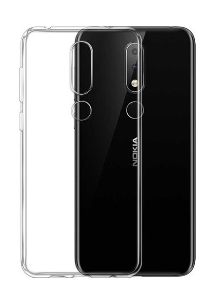 Nokia 5.1 Plus Uyumlu Kılıf A+ Şeffaf Lüx Süper Yumuşak 0.3mm Ince Süper Silikon