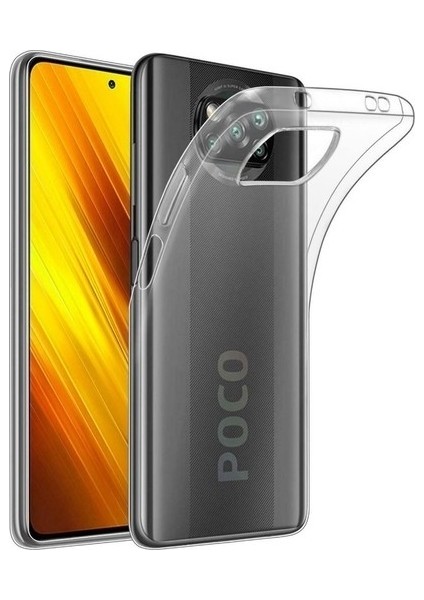 Xiaomi Poco X3 Uyumlu Kılıf A+ Şeffaf Lüx Süper Yumuşak 0.3mm Ince Süper Silikon