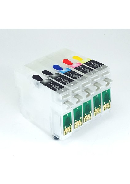 Epson T0711HX2-T1004 Muadil Kolay Dolan Kartuş - 5 Renk