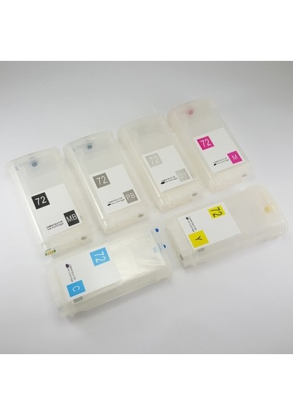 Hp 72 Medium Muadil Kolay Dolan Kartuş - 6 Renk