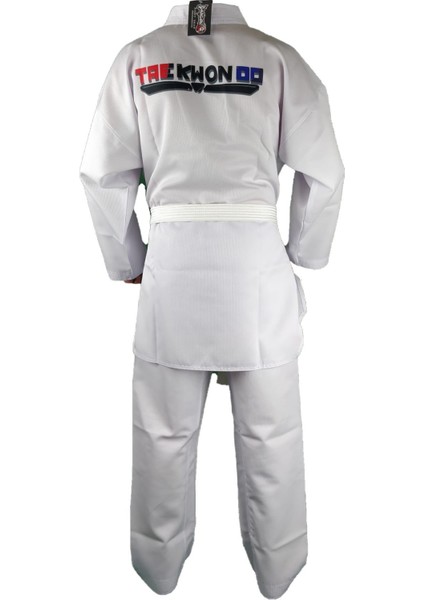 10012 Fitilli Kumaş Beyaz Yaka Taekwondo Elbisesi modelleri