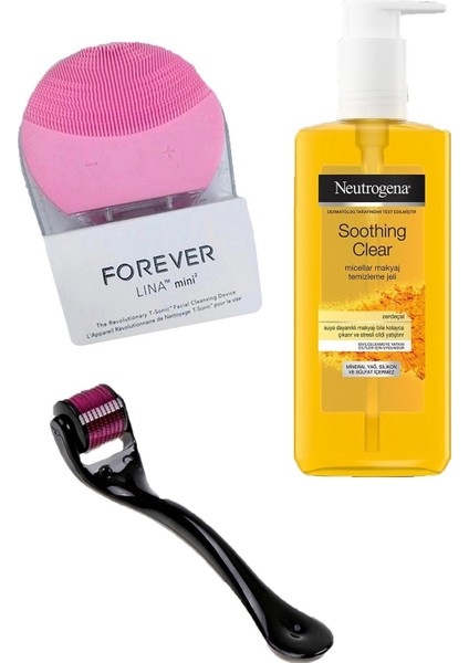 Neutrogena Cilt Temizleme Jeli + Cilt Temizleme&masaj Aleti+ Derma Roller &