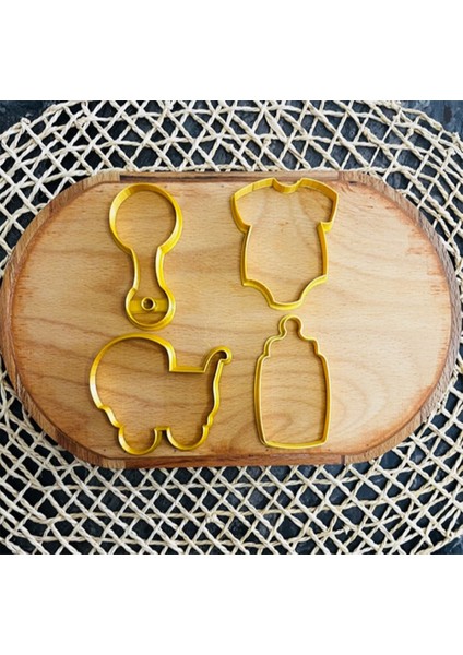 Bebek Seti 4'lü Kurabiye Kalıbı ve Hamur Kesici fiyatları