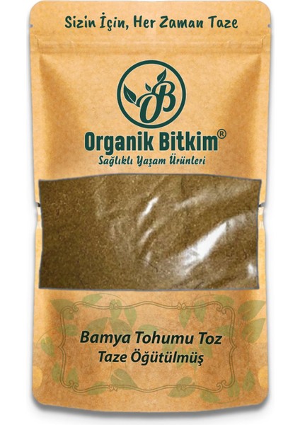 Organik Bitkim Toz Bamya Tohumu (Öğütülmüş) 1 kg