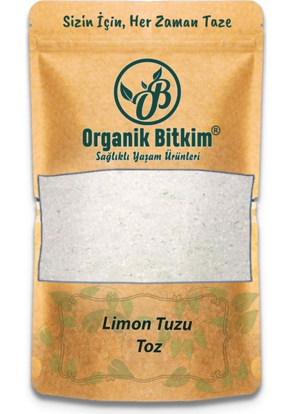 Organik Bitkim Toz Limon Tuzu 500 gr