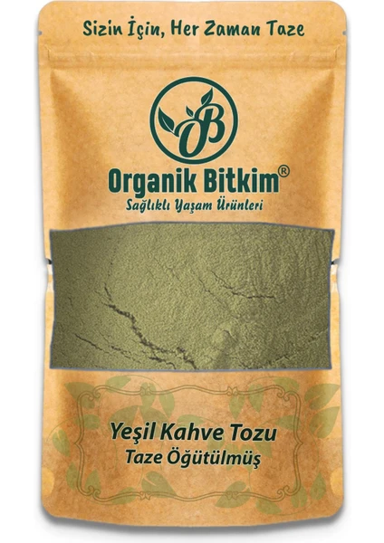 Organik Bitkim Yeşil Kahve Toz 1000 gr Doğal Taze