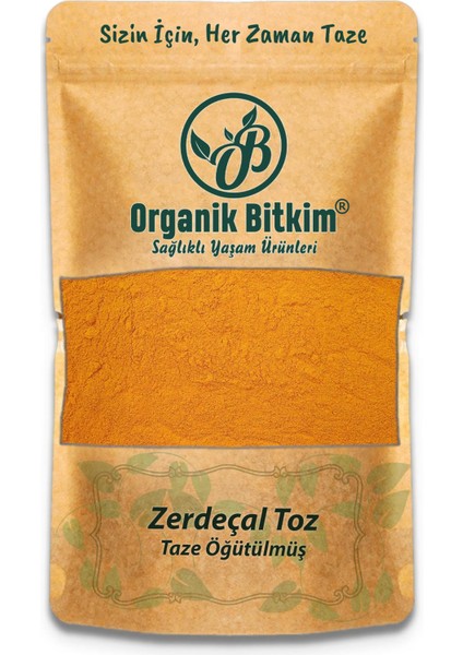 Organik Bitkim Zerdeçal Toz (Öğütülmüş) 1000 gr