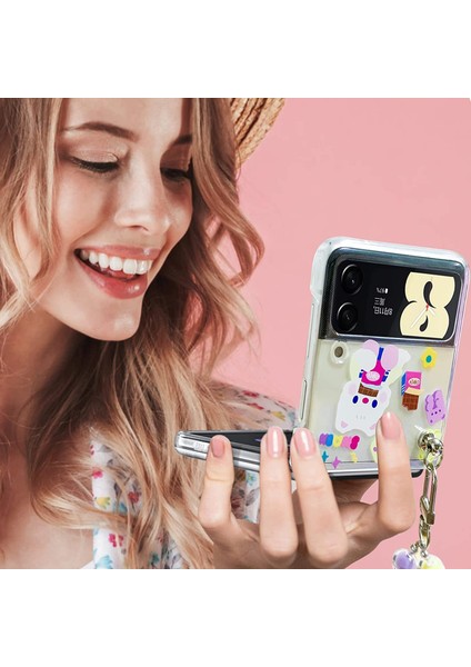 Samsung Galaxy Z Flip 3 5g 2021 Case Için Ring ile Kılıf Stand Koruyucu Kapak (Yurt Dışından) modelleri
