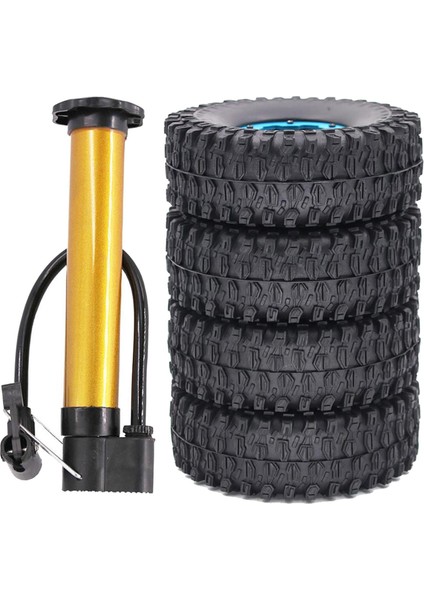 4pieces Rc Araba 1.9 '' 1/10 Rc Paletli SCX10 Mavi Için Tekerlek Jant ve 120MM Lastikler (Yurt Dışından) fiyatları