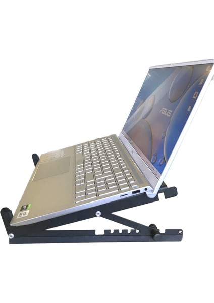 Katlanabilir, Çelik Laptop Standı Soğutucu Yükseltici Notebook/Dizüstü/Tablet, Tüm Ekranlarla Uyumlu