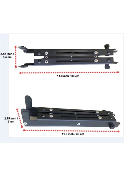 Katlanabilir, Çelik Laptop Standı Soğutucu Yükseltici Notebook/Dizüstü/Tablet, Tüm Ekranlarla Uyumlu