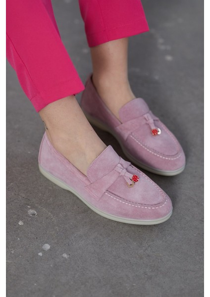 Lou Lila Süet Süet Kadın Casual Ayakkabı
