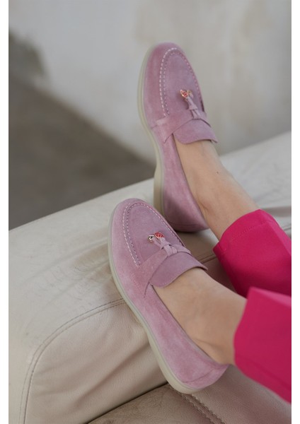 Lou Lila Süet Süet Kadın Casual Ayakkabı