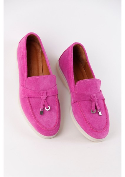Lou Pembe Süet Süet Kadın Casual Ayakkabı