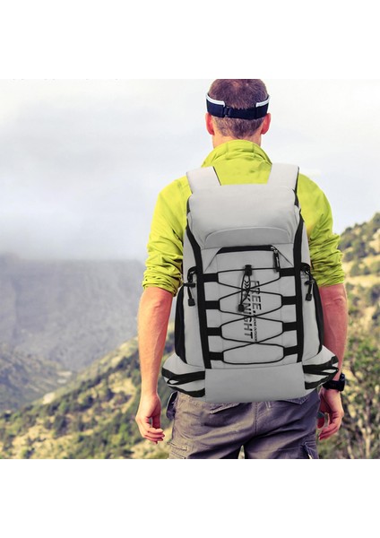 Yürüyüş Sırt Çantası Bagpack Bagaj Sırt Çantası Dağcılık Hiking Bisiklet Gri