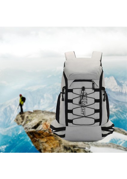 Yürüyüş Sırt Çantası Bagpack Bagaj Sırt Çantası Dağcılık Hiking Bisiklet Gri