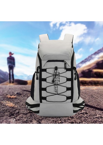 Yürüyüş Sırt Çantası Bagpack Bagaj Sırt Çantası Dağcılık Hiking Bisiklet Gri