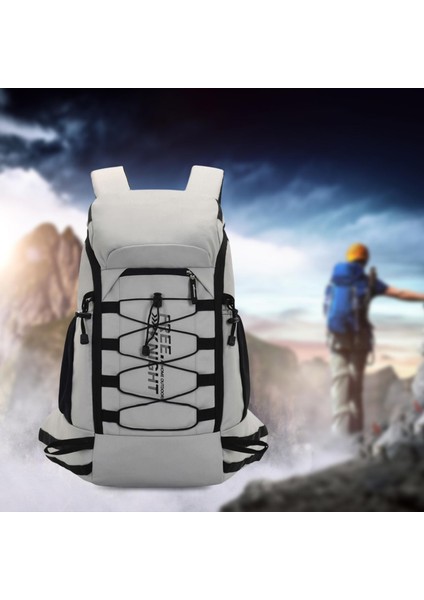 Yürüyüş Sırt Çantası Bagpack Bagaj Sırt Çantası Dağcılık Hiking Bisiklet Gri