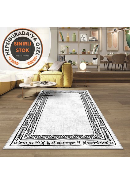 Dijital Baskı Yıkanabilir Kaymaz Taban Salon Halısı Mutfak Halısı Yolluk