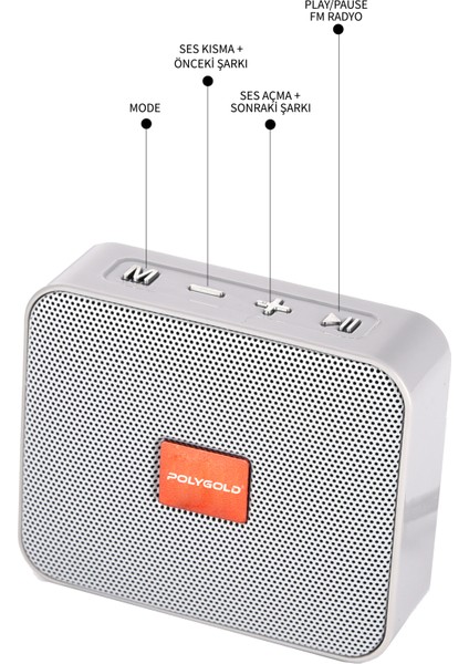 TG-166 Mini Ses Bombası Taşınabilir Su Geçirmez USB Fm Bluetooth Kablosuz Hoparlör Ses Çala