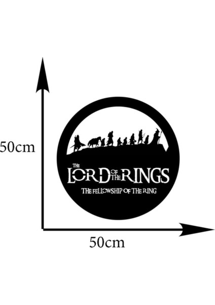 Ledli Yüzüklerin Efendisi Ahşap Tablo modelleri