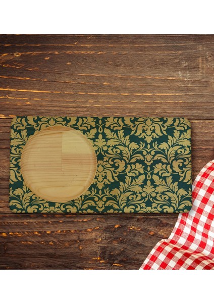 Kişiye Özel Retro Motif Tasarımlı Doğal Ahşap Tabaklı Viski Bardağı Sunum Seti Model 8 indirimleri