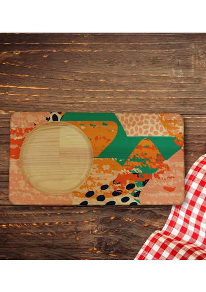 Kişiye Özel Modern Art Tasarımlı Doğal Ahşap Tabaklı Viski Bardağı Sunum Seti Model 1 indirimleri