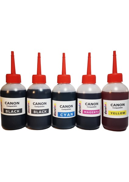 Canon MP180 MP190 MP210 (Pg 40 cl 41) Kartuş Dolum Seti 5 Li Set 5X100ML Mürekkep