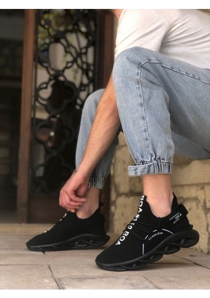 350 Yüksek Taban Tarz Sneakers Cırt Detaylı Siyah Erkek Spor Ayakkabısı fiyatları