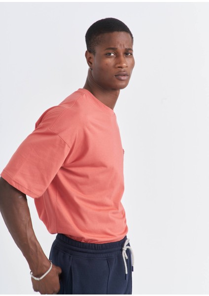 Pocket Oversize Tişört Kiremit fırsatları