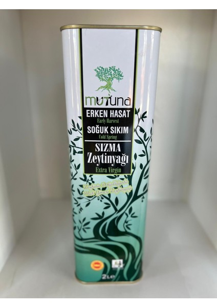 Erken Hasat Soğuk Sıkım Natürel Sızma Mut Zeytinyağı 2 lt