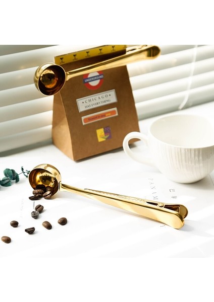 2 Adet Kahve Ölçü Kaşığı ve Paket Klipsi modelleri