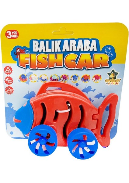 Oyuncak Eğitici Balık Araba Fish Car