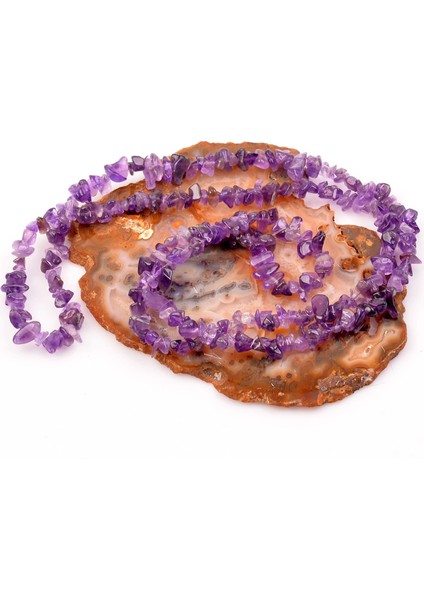 Ametist Taşı Kırık Dizi - Yüksek Kalite