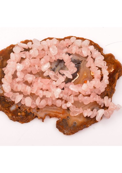 Pembe Kuvars Taşı Kırık Dizi