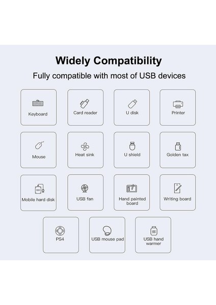 USB 3.0 To 4 Port USB 3.0 Çoklayıcı Dönüştürücü Adaptör Otg