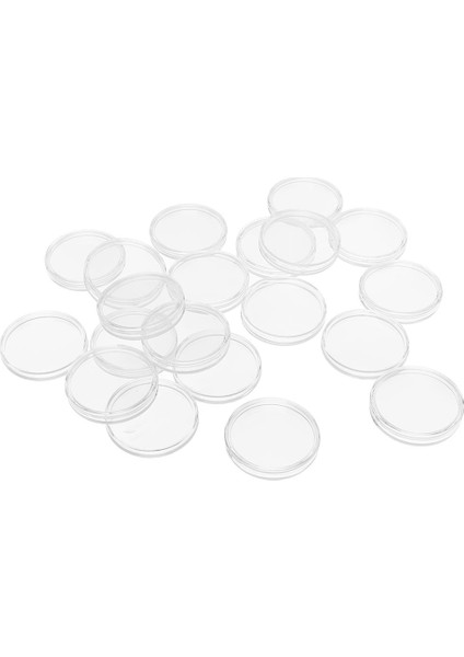 20PCS Temiz Yuvarlak Akrilik Para Kapsülleri Madeni Para Ekran Kılıfı - 40 mm. (Yurt Dışından)