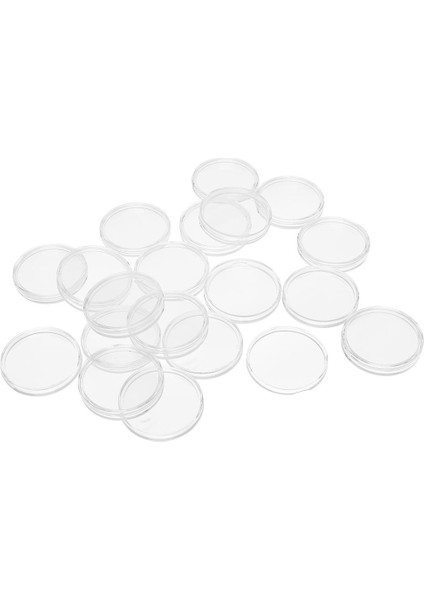 20PCS Temiz Yuvarlak Akrilik Para Kapsülleri Madeni Para Ekran Kılıfı - 40 mm. (Yurt Dışından)