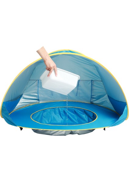 Çocuk Çadır Hazinesi Açık Güneş Kremi Havuzu Plaj Su Kale Babytent Gölge (Yurt Dışından)