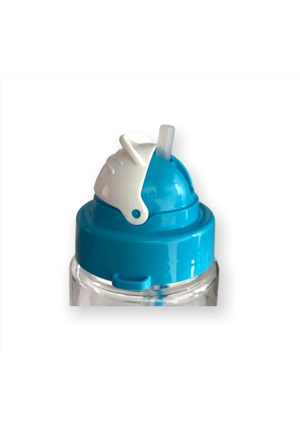 Blue-Me Tritan Desenli Pipetli Matara 500 cc - A.mavi