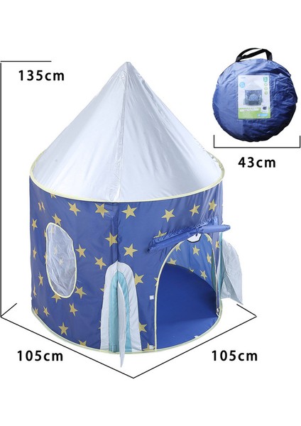 LoveHome Katlanır Çocuk Oyun Çadırı - Mavi (Yurt Dışından)