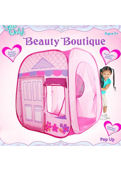 Ev Şeklinde Çocuk Oyun Çadırı - Pembe (Yurt Dışından)