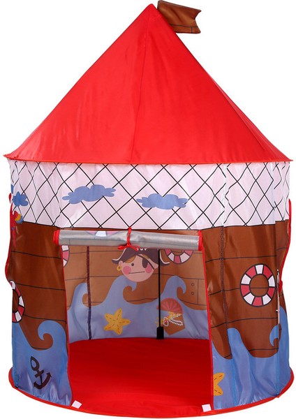 Çocuk Çadırı Cibinlik Yelkenli Korsan Kaptan Oyun Evi Bebek Oyun Topu Havuz Çiti Yurt (Yurt Dışından)
