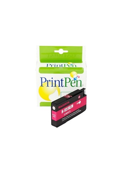 Hp 951XL (CN047AE) Magenta Yüksek Kapasite (27, 0ml.) Kırmızı Muadil Kartuş