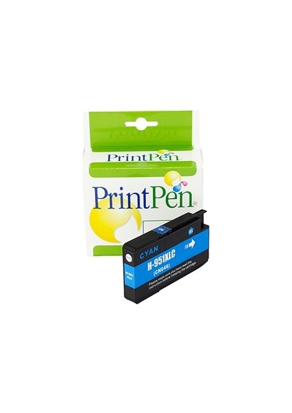 Hp 951XL (CN046AE) Cyan Yüksek Kapasite (27, 0ml.) Mavi Muadil Kartuş