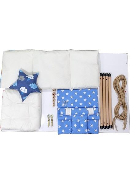 Pufidik Salıncak Mavi Beyaz fırsatları