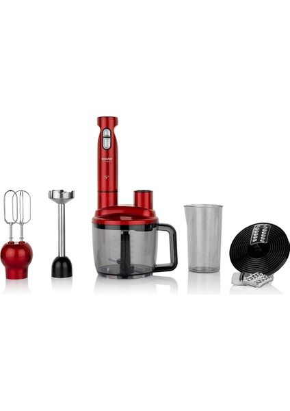 Chef Blend Mega Blender Set-Kırmızı