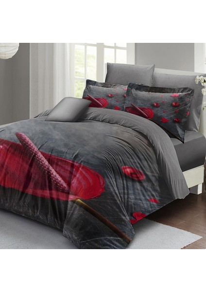Gray Dream Çift Kişilik Nevresim Takımı 3D Pamuk Saten fiyatları