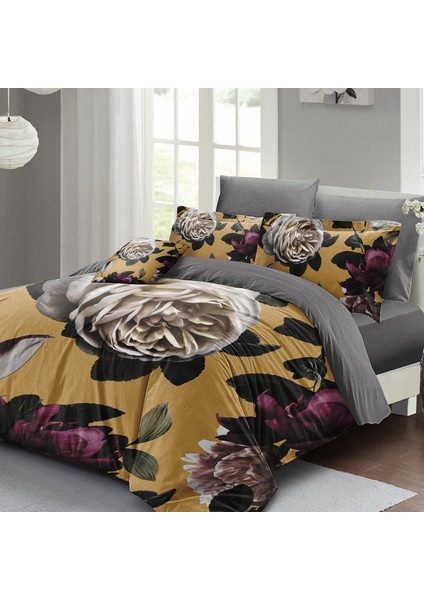 Hürrem Çiçekleri Çift Kişilik Nevresim Takımı 3D Pamuk Saten fiyatları