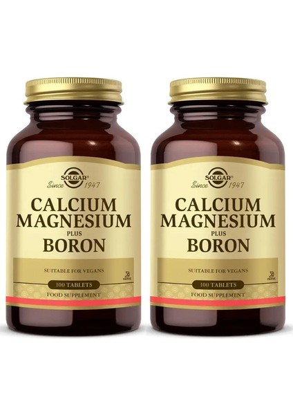 Calcium Magnesium Plus Boron 100 Tablet 2 Adet